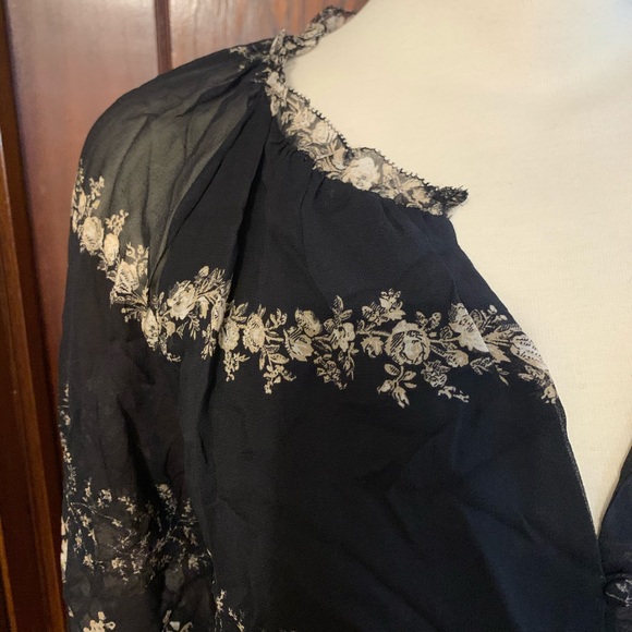 Joie silk large size tie waist dress - Picture 7 of 8